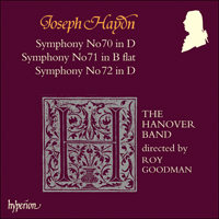 CDA66526 - Haydn: Symphonies Nos 70-72