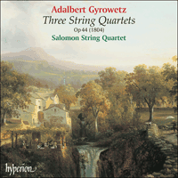 CDA67109 - Gyrowetz: String Quartets Op 44