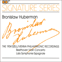APR5506 - Bronislaw Huberman - The 1934 Szell/Vienna Philharmonic recordings
