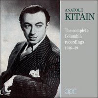 APR6017 - Anatole Kitain - The complete Columbia recordings, 1936-39