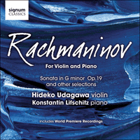 SIGCD164 - Rachmaninov: Violin Sonata & other works