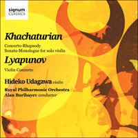 SIGCD312 - Khachaturian & Lyapunov: Works for violin and orchestra
