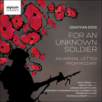 SIGCD452 - Dove: For an unknown soldier & An airmail letter from Mozart