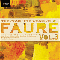 SIGCD483 - Fauré: The Complete Songs, Vol. 3