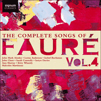 SIGCD681 - Fauré: The Complete Songs, Vol. 4