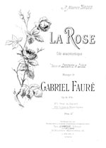 La rose 'Ode anacr�ontique', Op 51 No 4