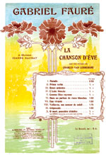 La chanson d'�ve, Op 95