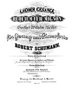 Lieder und Ges�nge aus Wilhelm Meister, Op 98a