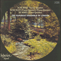 CDD22008 - Schubert, Schumann & Hummel: Piano Quintets