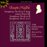 CDH55118 - Haydn: Symphonies Nos 45-47