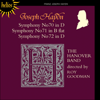 CDH55120 - Haydn: Symphonies Nos 70-72