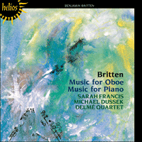 CDH55154 - Britten: Music for Oboe & Music for Piano