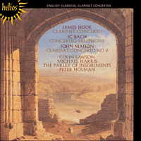 CDH55261 - English Classical Clarinet Concertos
