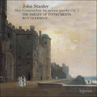 CDA66338 - Stanley: Six Concertos in seven parts Op 2