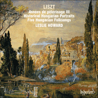 CDA66448 - Liszt: The complete music for solo piano, Vol. 12 - Années de pèlerinage III