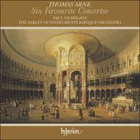 CDA66509 - Arne: Six Favourite Concertos