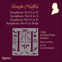 CDA66534 - Haydn: Symphonies Nos 13-16