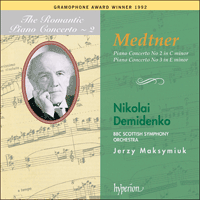 CDA66580 - Medtner: Piano Concertos Nos 2 & 3
