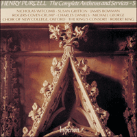 CDA66656 - Purcell: The Complete Anthems and Services, Vol. 5