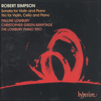 CDA66737 - Simpson: Sonata for violin and piano & Trio for violin, cello and piano