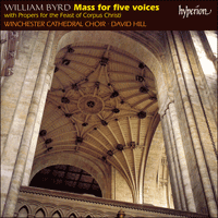 CDA66837 - Byrd: Mass for five voices