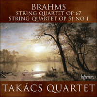 CDA67552 - Brahms: String Quartets Opp 67 & 51/1