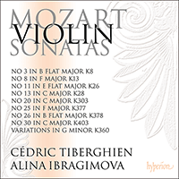 CDA68164 - Mozart: Violin Sonatas K303, 377, 378 & 403