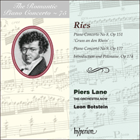 CDA68217 - Ries: Piano Concertos Nos 8 & 9