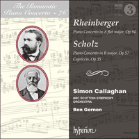 CDA68225 - Rheinberger & Scholz: Piano Concertos