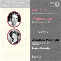 CDA68323 - Gablenz & Paderewski: Piano Concertos