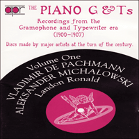 APR5531 - The Piano G & Ts, Vol. 1 - Vladimir de Pachmann, Aleksander Michalowski & Landon Ronald