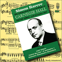 APR5623 - Simon Barere – His celebrated live recordings at Carnegie Hall, Vol. 3 - 11 November 1947