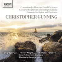 SIGCD580 - Gunning: Flute Concertino, Clarinet Concerto & Guitar Concerto