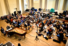 Marc-André Hamelin, Vladimir Juroswki and the London Philharmonic Orchestra recording in Henry Wood Hall, London