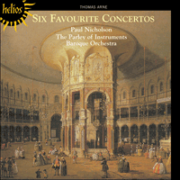 CDH55251 - Arne: Six Favourite Concertos