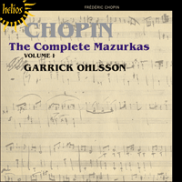 CDH55391 - Chopin: The Complete Mazurkas, Vol. 1