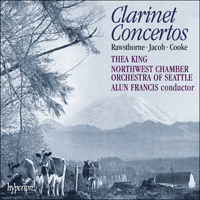 CDA66031 - Cooke, Rawsthorne & Jacob: Clarinet Concertos