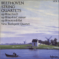 CDA66402 - Beethoven: String Quartets Op 18 Nos 3, 4 & 6