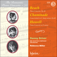 CDA68130 - Beach, Chaminade & Howell: Piano Concertos