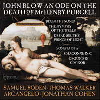 CDA68149 - Blow: An Ode on the Death of Mr Henry Purcell & other works