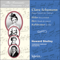CDA68240 - Schumann (C): Piano Concerto & works by Hiller, Herz & Kalkbrenner