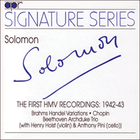 APR5503 - Solomon - The first HMV recordings