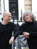 Steven Isserlis and Paavo Järvi taking a break from the recording
